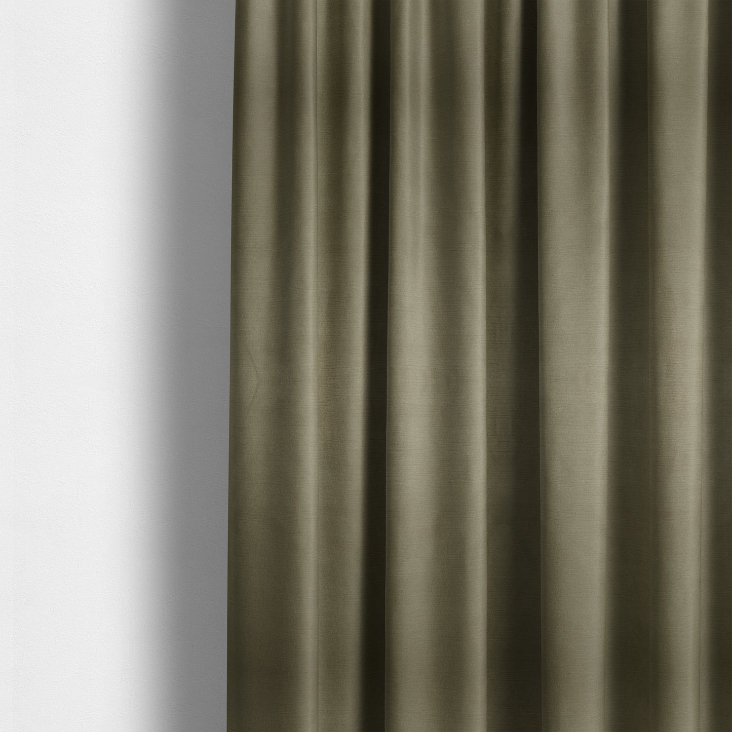 Atlantic Ribbed Textured Plain Cotton Feel Velvet Green Upholstery Fabric CTR-2572 - Made To Measure Curtains