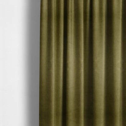 Atlantic Ribbed Textured Plain Cotton Feel Velvet Green Upholstery Fabric CTR-2573 - Made To Measure Curtains