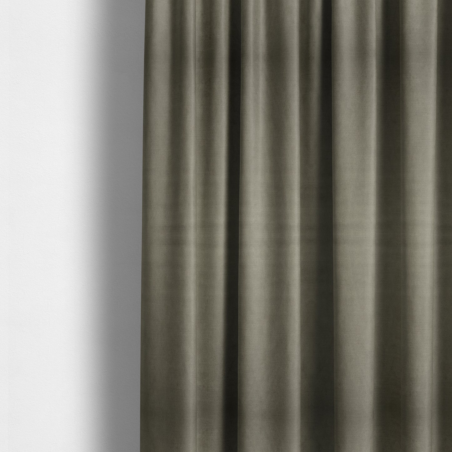 Atlantic Ribbed Textured Plain Cotton Feel Velvet Beige Upholstery Fabric CTR-2575 - Made To Measure Curtains