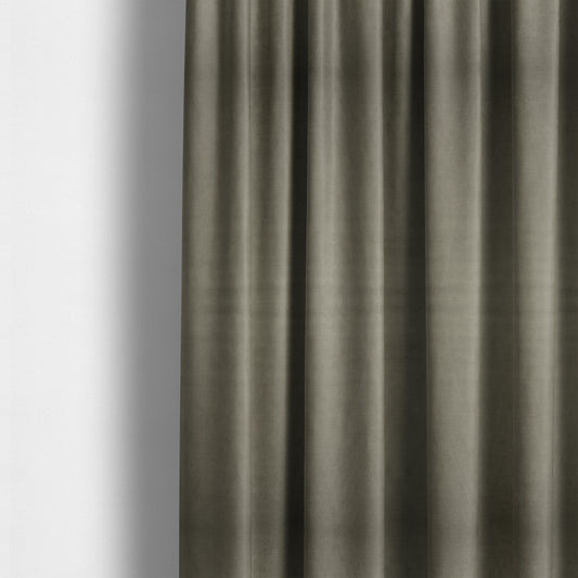 Atlantic Ribbed Textured Plain Cotton Feel Velvet Beige Upholstery Fabric CTR-2575 - Made To Measure Curtains