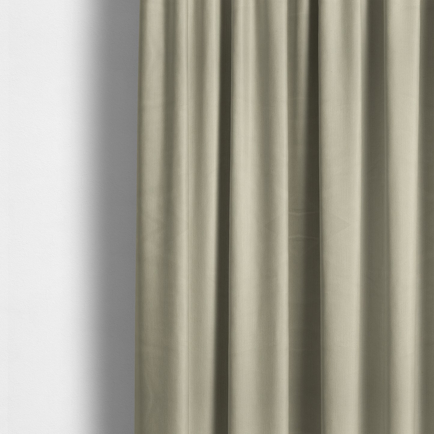 Atlantic Ribbed Textured Plain Cotton Feel Velvet Cream Upholstery Fabric CTR-2577 - Made To Measure Curtains