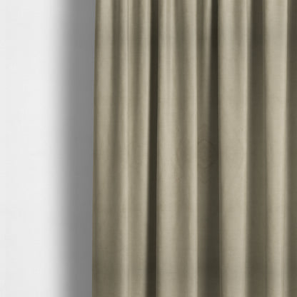 Atlantic Ribbed Textured Plain Cotton Feel Velvet Beige Upholstery Fabric CTR-2578 - Made To Measure Curtains