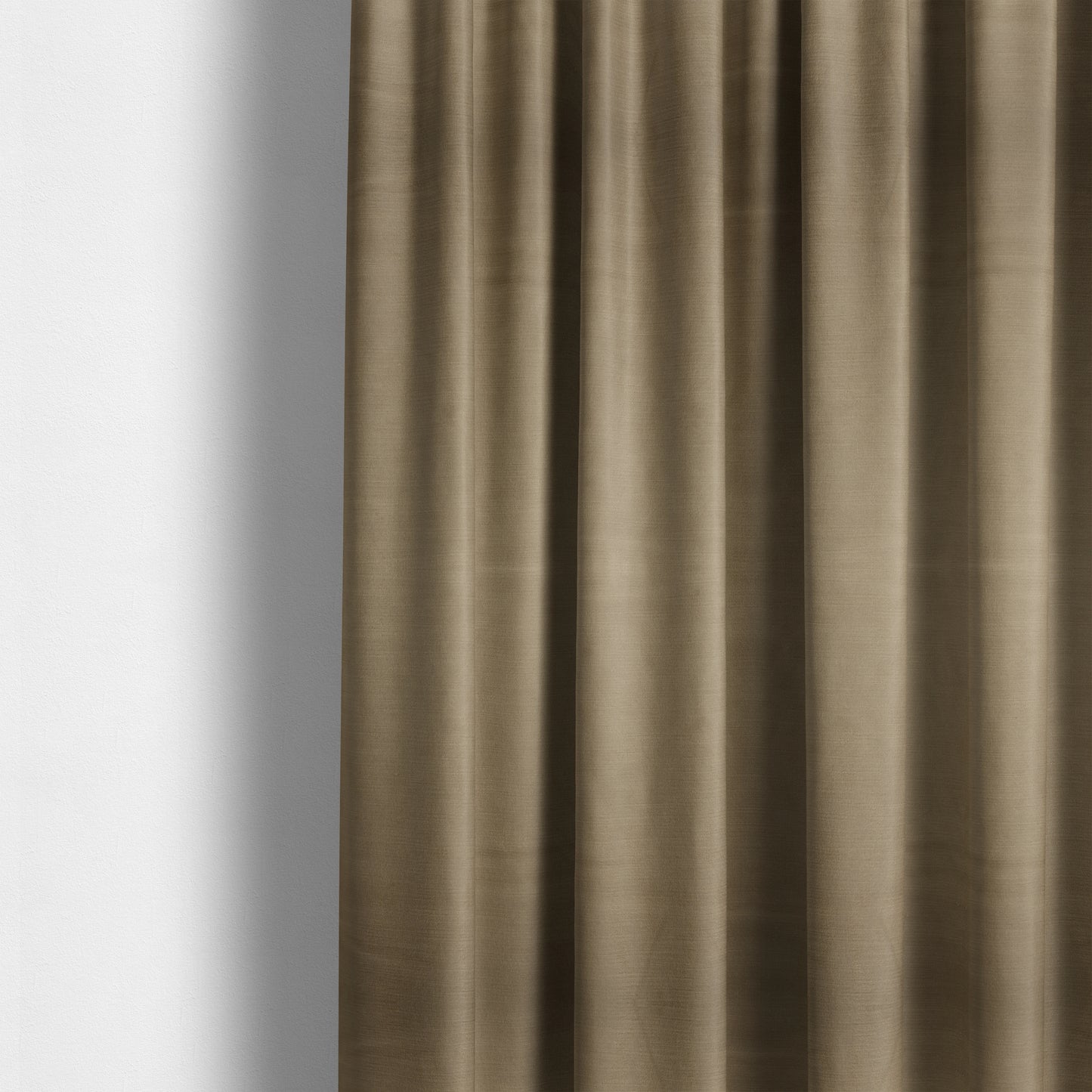 Atlantic Ribbed Textured Plain Cotton Feel Velvet Beige Upholstery Fabric CTR-2579 - Roman Blinds