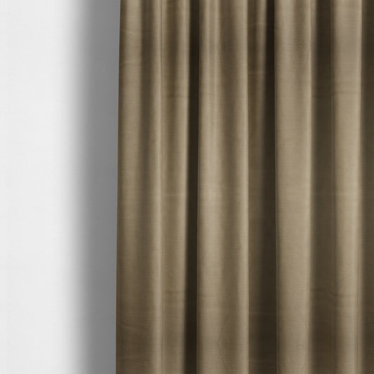 Atlantic Ribbed Textured Plain Cotton Feel Velvet Beige Upholstery Fabric CTR-2579 - Roman Blinds