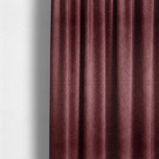 Atlantic Ribbed Textured Plain Cotton Feel Velvet Pink Upholstery Fabric CTR-2586 - Made To Measure Curtains