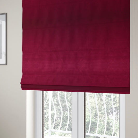 Atlantic Ribbed Textured Plain Cotton Feel Velvet Pink Upholstery Fabric CTR-2587 - Roman Blinds