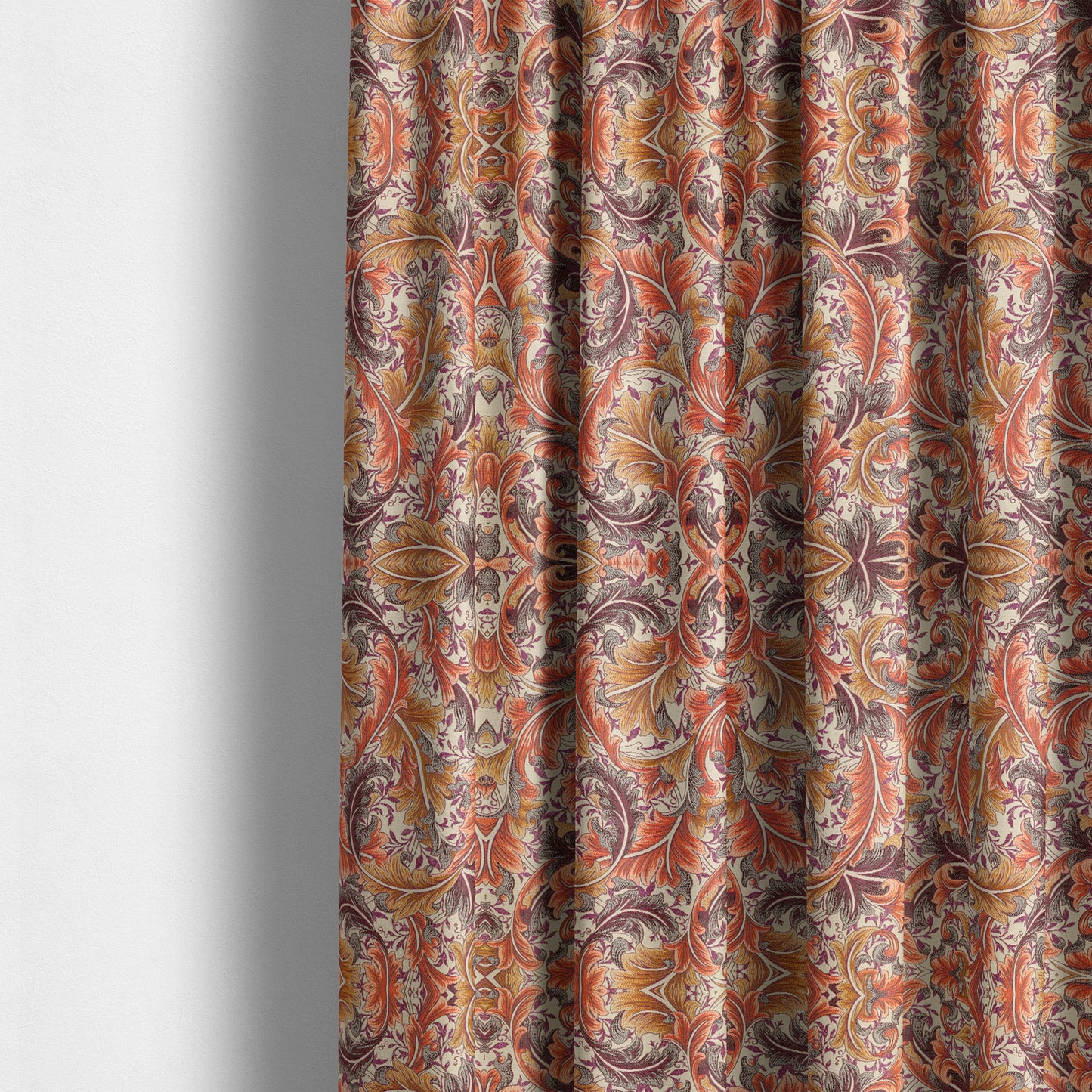 Colarto Collection Passion Colourful In Floral Pattern Chenille Furnishing Fabric CTR-259 - Made To Measure Curtains