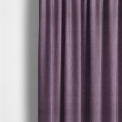 Atlantic Ribbed Textured Plain Cotton Feel Velvet Purple Upholstery Fabric CTR-2591 - Made To Measure Curtains