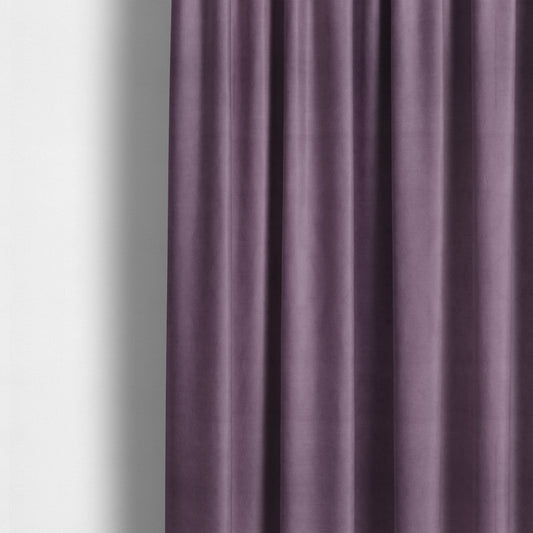 Atlantic Ribbed Textured Plain Cotton Feel Velvet Purple Upholstery Fabric CTR-2591 - Made To Measure Curtains