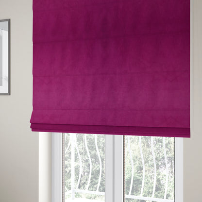 Atlantic Ribbed Textured Plain Cotton Feel Velvet Pink Upholstery Fabric CTR-2593 - Roman Blinds