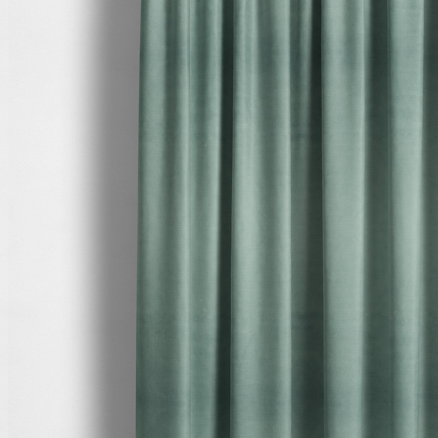 Atlantic Ribbed Textured Plain Cotton Feel Velvet Green Upholstery Fabric CTR-2594 - Made To Measure Curtains