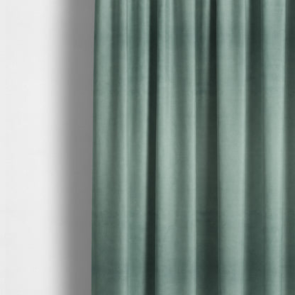 Atlantic Ribbed Textured Plain Cotton Feel Velvet Green Upholstery Fabric CTR-2594 - Made To Measure Curtains