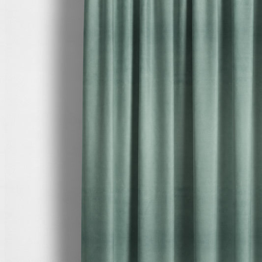 Atlantic Ribbed Textured Plain Cotton Feel Velvet Green Upholstery Fabric CTR-2594 - Made To Measure Curtains