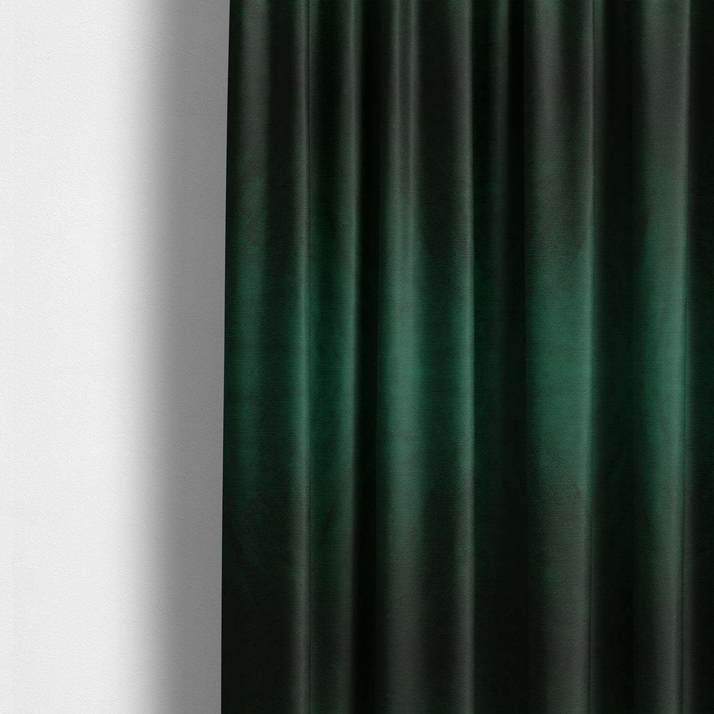 Atlantic Ribbed Textured Plain Cotton Feel Velvet Green Upholstery Fabric CTR-2596 - Made To Measure Curtains