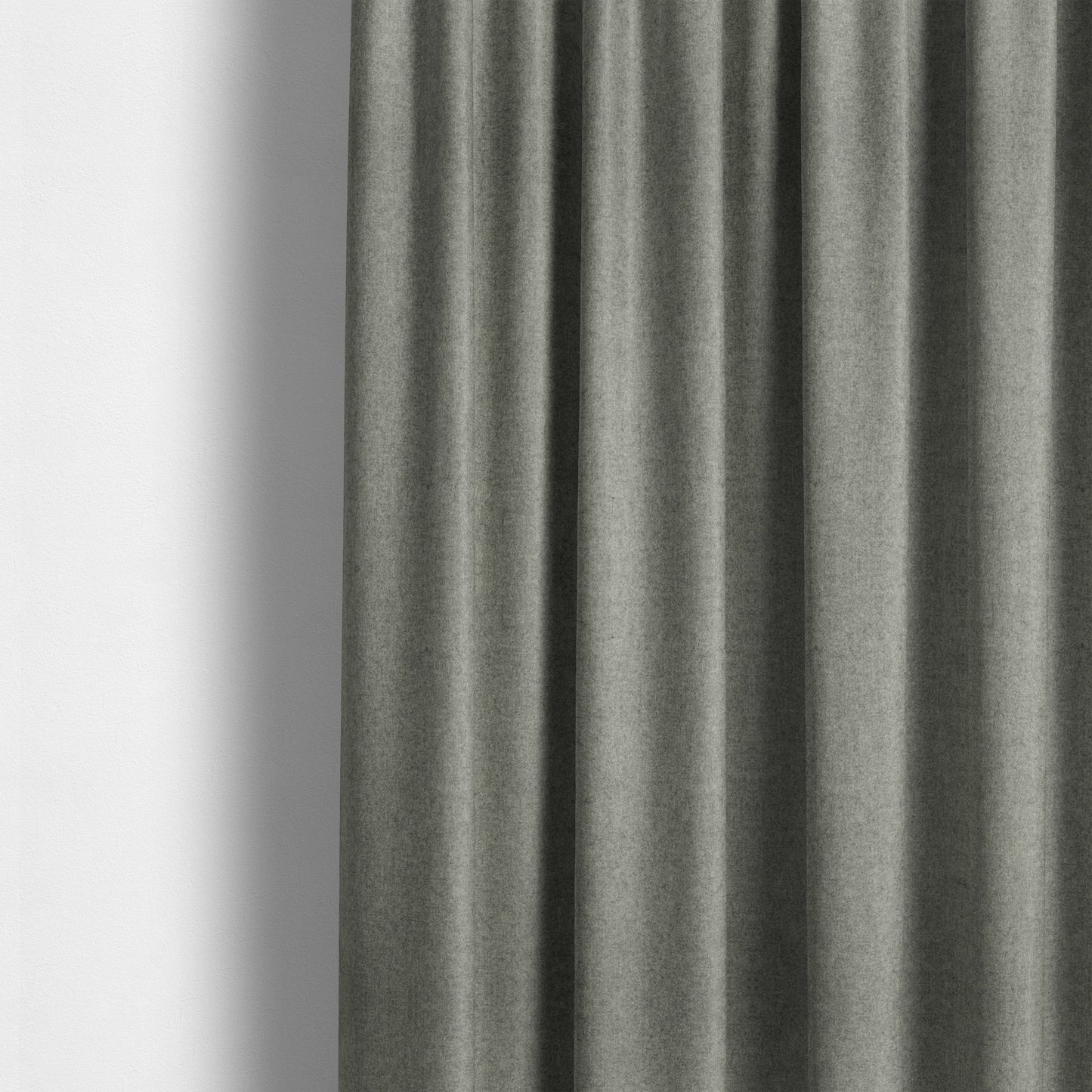 Moorland Plain Wool Silver Colour Upholstery Fabric CTR-2597 - Made To Measure Curtains