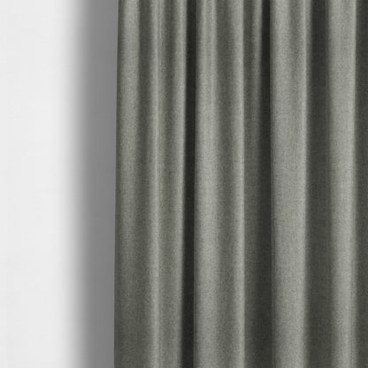 Moorland Plain Wool Silver Colour Upholstery Fabric CTR-2597 - Made To Measure Curtains