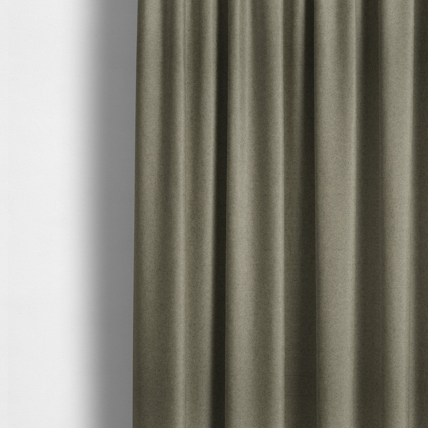 Moorland Plain Wool Brown Colour Upholstery Fabric CTR-2598 - Made To Measure Curtains