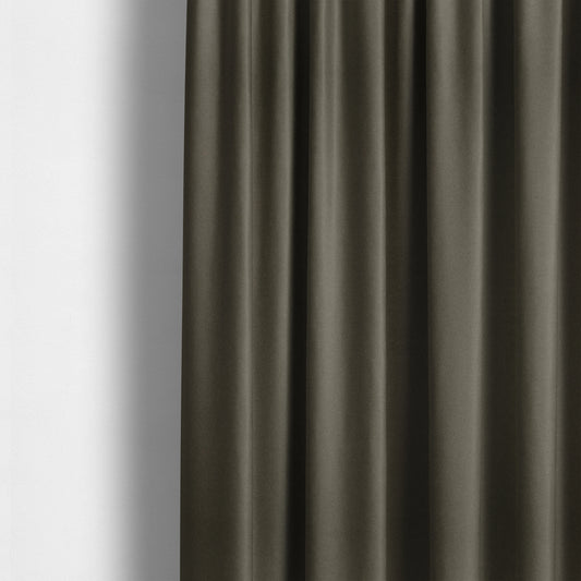 Moorland Plain Wool Brown Colour Upholstery Fabric CTR-2599 - Made To Measure Curtains