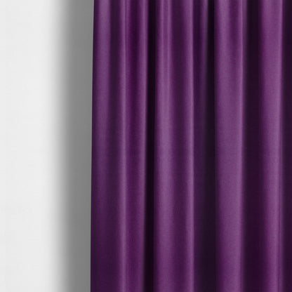 Moorland Plain Wool Purple Colour Upholstery Fabric CTR-2604 - Made To Measure Curtains