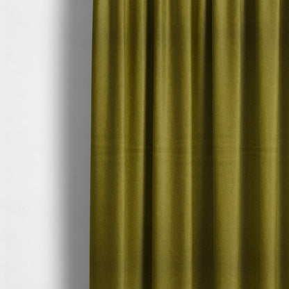 Moorland Plain Wool Green Colour Upholstery Fabric CTR-2605 - Made To Measure Curtains