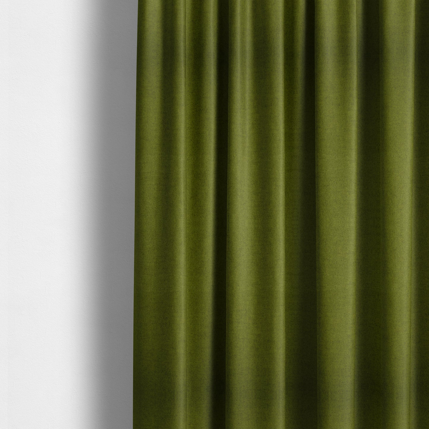 Moorland Plain Wool Green Colour Upholstery Fabric CTR-2606 - Made To Measure Curtains