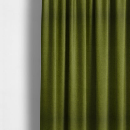 Moorland Plain Wool Green Colour Upholstery Fabric CTR-2606 - Made To Measure Curtains