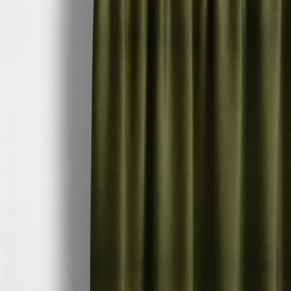 Moorland Plain Wool Green Colour Upholstery Fabric CTR-2607 - Made To Measure Curtains