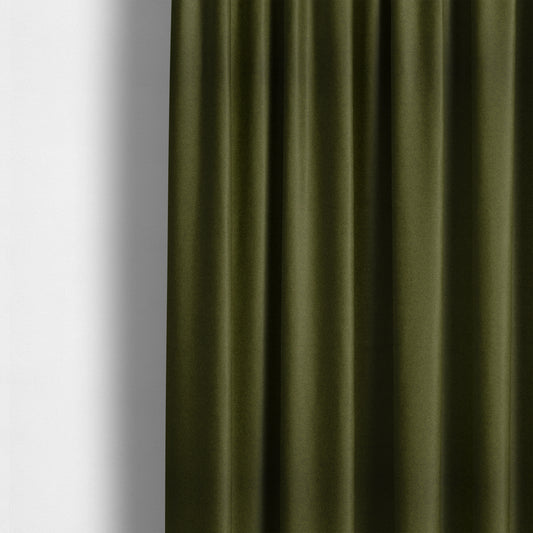 Moorland Plain Wool Green Colour Upholstery Fabric CTR-2607 - Made To Measure Curtains