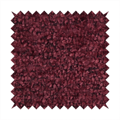 Seoul Boucle Upholstery Fabric Deep Red Colour CTR-2616 - Made To Measure Curtains