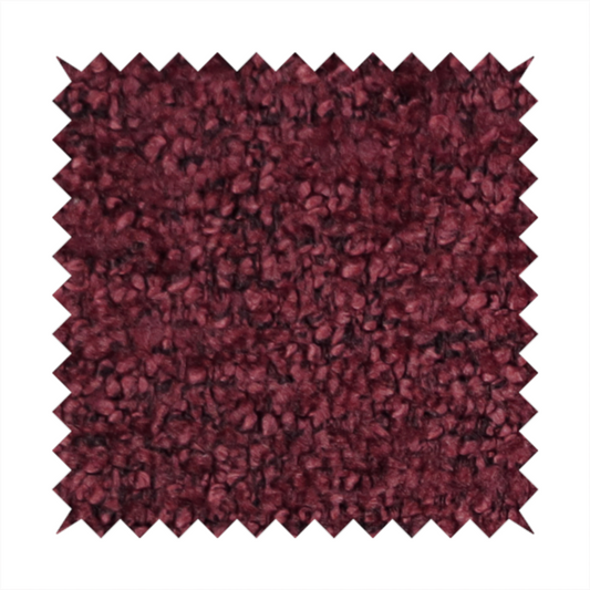 Seoul Boucle Upholstery Fabric Deep Red Colour CTR-2616