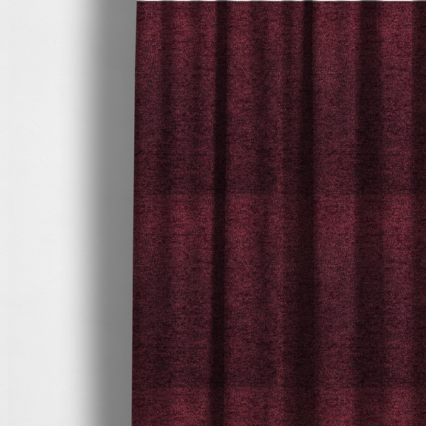 Seoul Boucle Upholstery Fabric Deep Red Colour CTR-2616 - Made To Measure Curtains