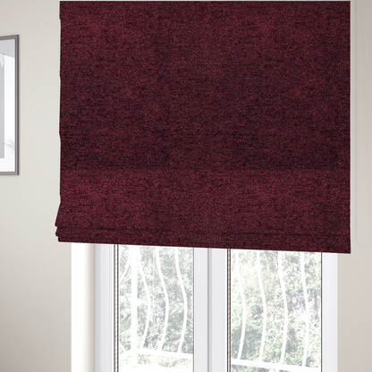 Seoul Boucle Upholstery Fabric Deep Red Colour CTR-2616 - Roman Blinds