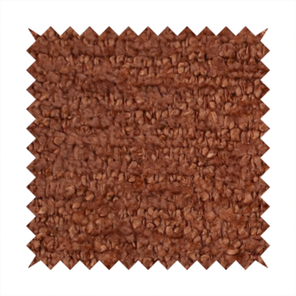 Seoul Boucle Upholstery Fabric Burnt Orange Colour CTR-2617