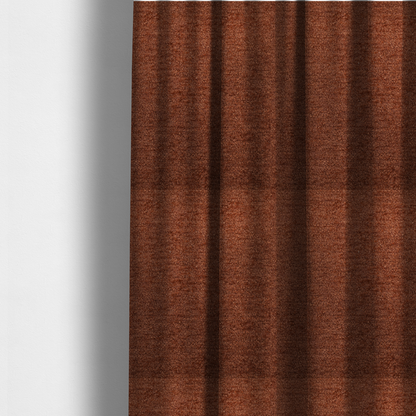 Seoul Boucle Upholstery Fabric Burnt Orange Colour CTR-2617 - Made To Measure Curtains