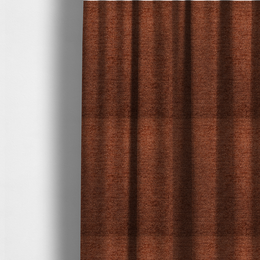 Seoul Boucle Upholstery Fabric Burnt Orange Colour CTR-2617 - Made To Measure Curtains