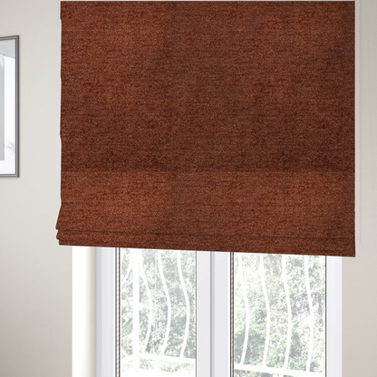 Seoul Boucle Upholstery Fabric Burnt Orange Colour CTR-2617 - Roman Blinds