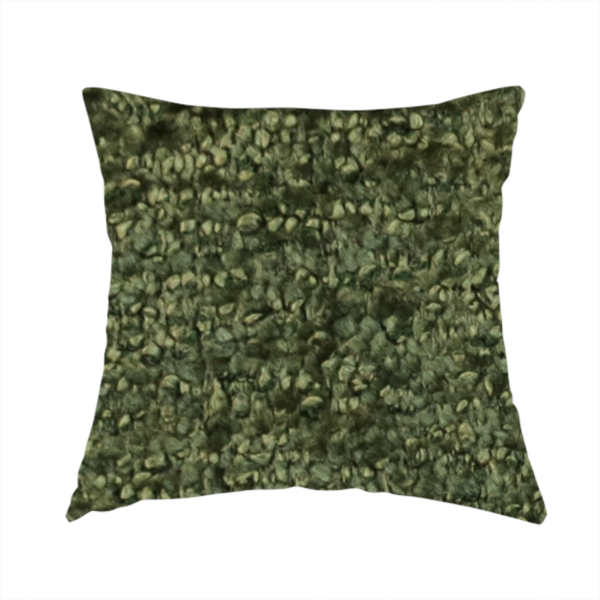 Seoul Boucle Upholstery Fabric Forest Green Colour CTR-2621 - Handmade Cushions