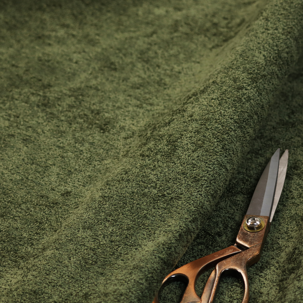 Seoul Boucle Upholstery Fabric Forest Green Colour CTR-2621