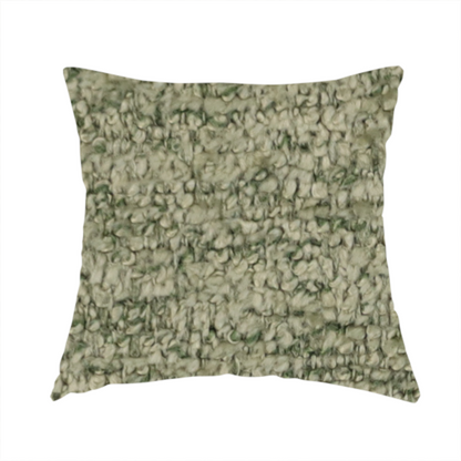 Seoul Boucle Upholstery Fabric Sage Green Colour CTR-2622 - Handmade Cushions