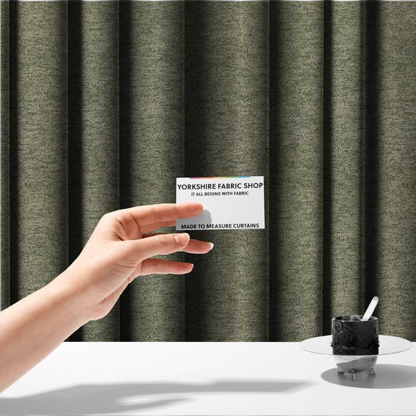 Seoul Boucle Upholstery Fabric Sage Green Colour CTR-2622 - Made To Measure Curtains