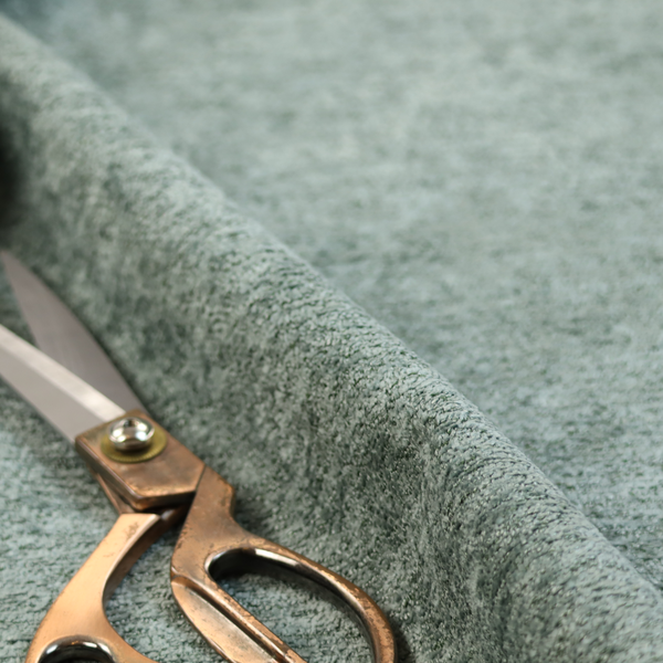 Seoul Boucle Upholstery Fabric Dusty Green Colour CTR-2691 - Made To Measure Curtains