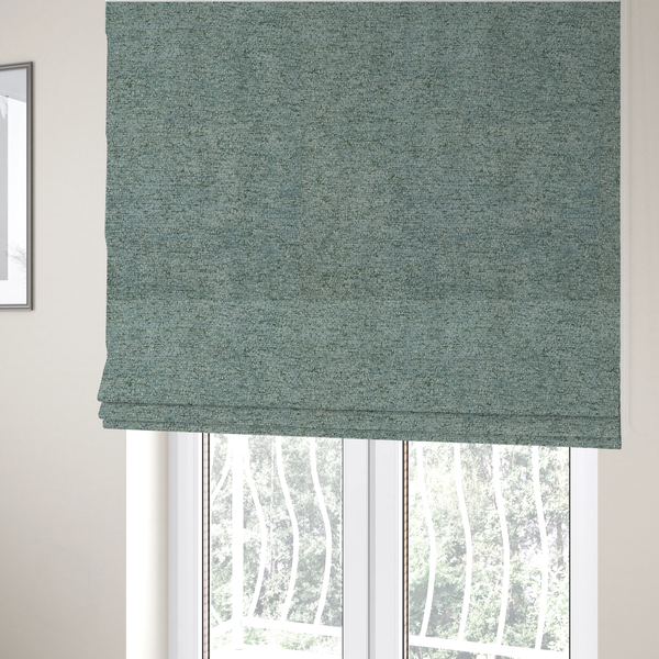 Seoul Boucle Upholstery Fabric Dusty Green Colour CTR-2691 - Roman Blinds