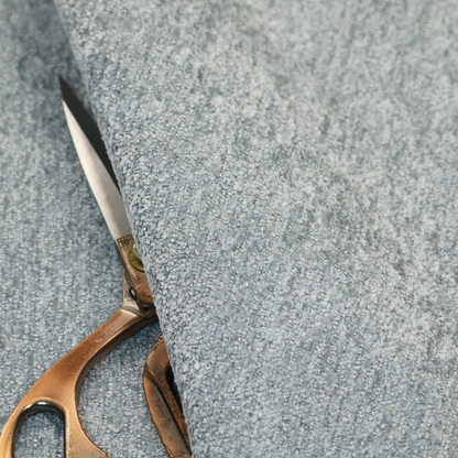 Seoul Boucle Upholstery Fabric Light Blue Colour CTR-2692 - Made To Measure Curtains