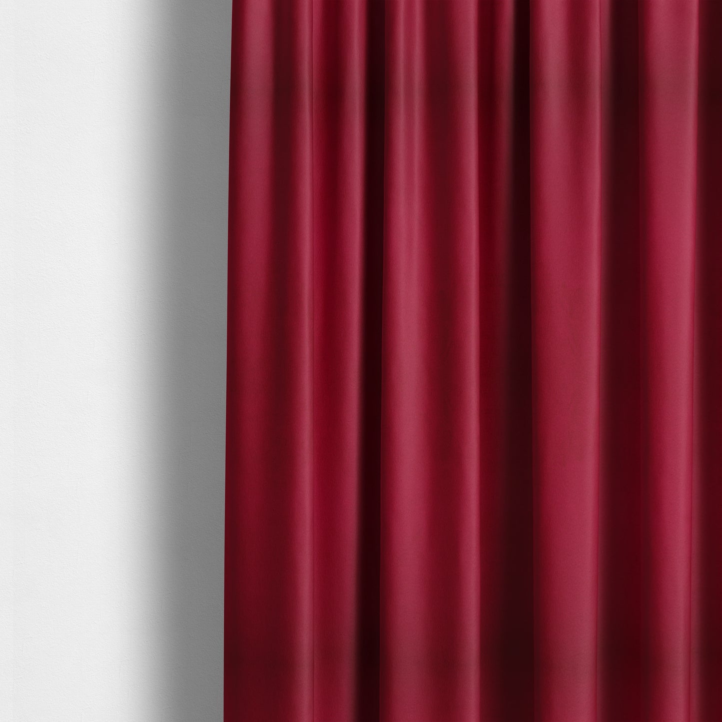 Alpha Plain Durable Velvet Brushed Cotton Effect Upholstery Fabric Red Colour CTR-2697 - Made To Measure Curtains