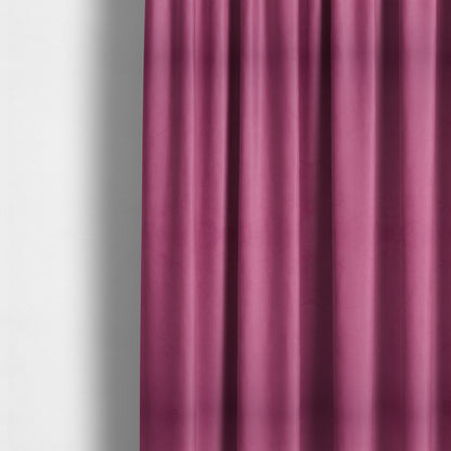 Alpha Plain Durable Velvet Brushed Cotton Effect Upholstery Fabric Pink Colour CTR-2698 - Made To Measure Curtains