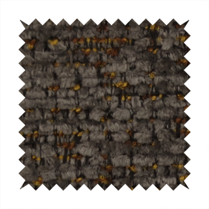 Wellington Chunky Chenille Weave Upholstery Fabric Charcoal Colour CTR-270 - Made To Measure Curtains