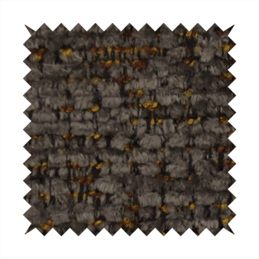 Wellington Chunky Chenille Weave Upholstery Fabric Charcoal Colour CTR-270