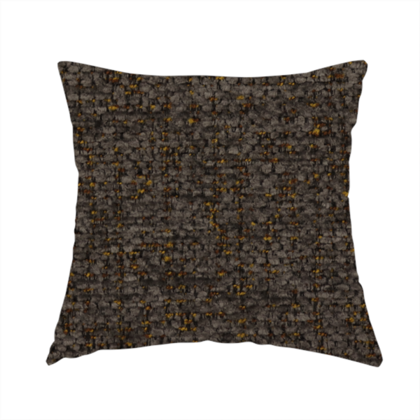 Wellington Chunky Chenille Weave Upholstery Fabric Charcoal Colour CTR-270 - Handmade Cushions