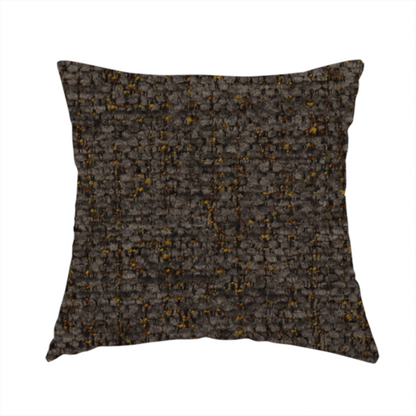 Wellington Chunky Chenille Weave Upholstery Fabric Charcoal Colour CTR-270 - Handmade Cushions