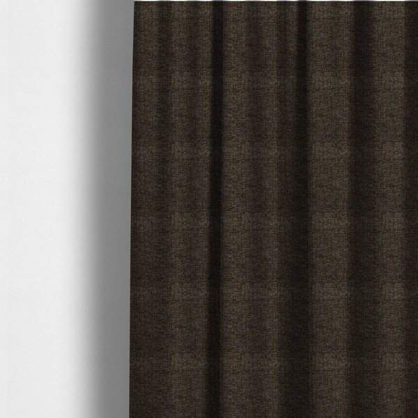 Wellington Chunky Chenille Weave Upholstery Fabric Charcoal Colour CTR-270 - Made To Measure Curtains